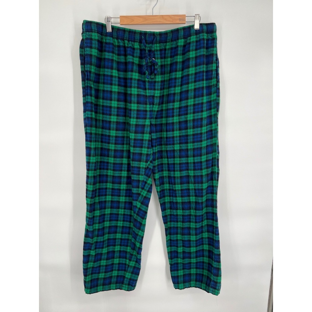 St John's Bay Flannel‎ Pajama Pants Plaid Drawstring Sleepwear XXL